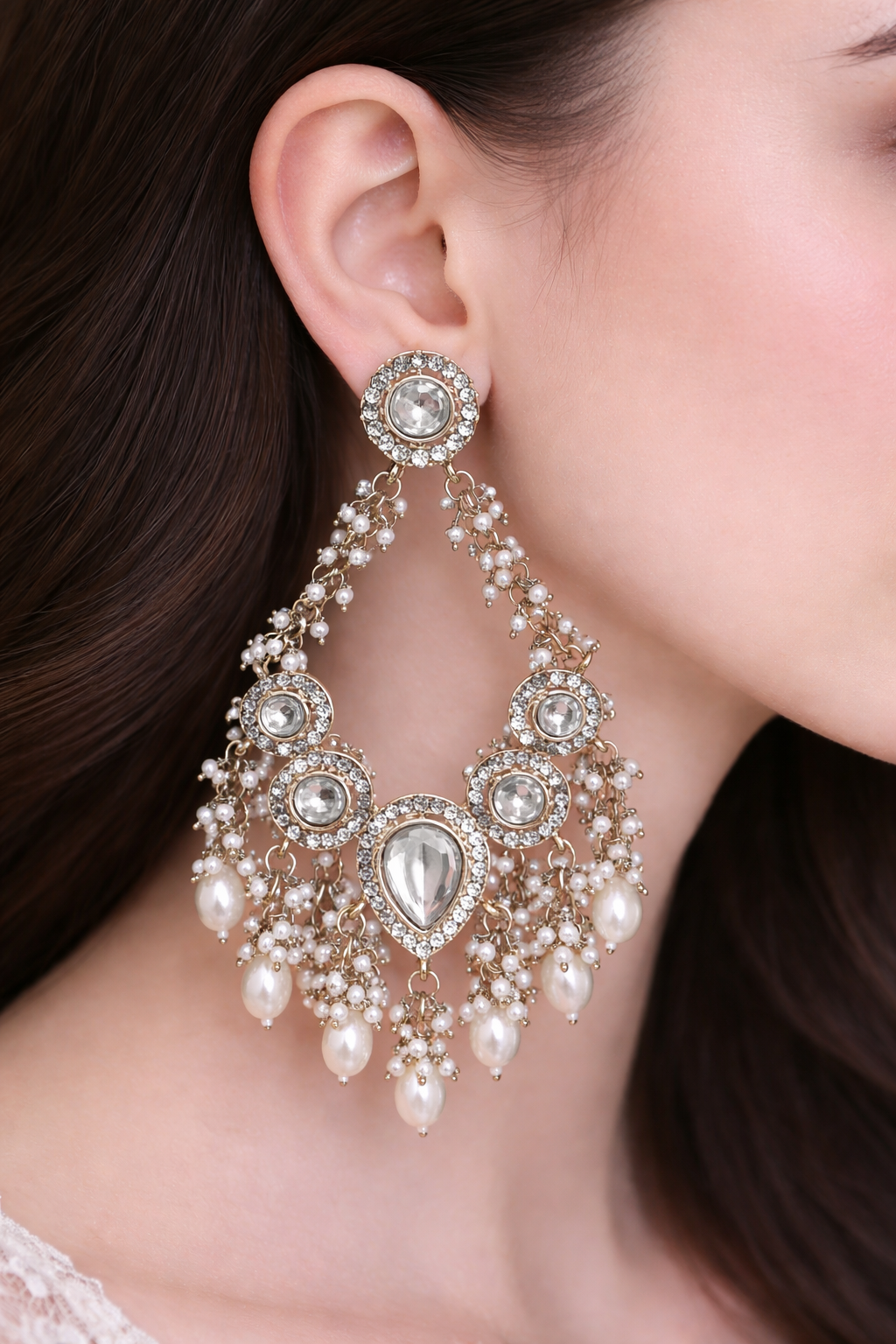 Premium kundan earrings jewellerylovers