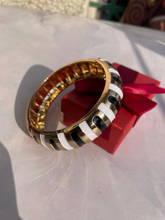 Striped Enamel Bangles
