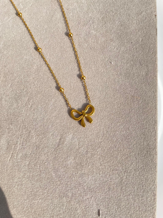 Bow necklace