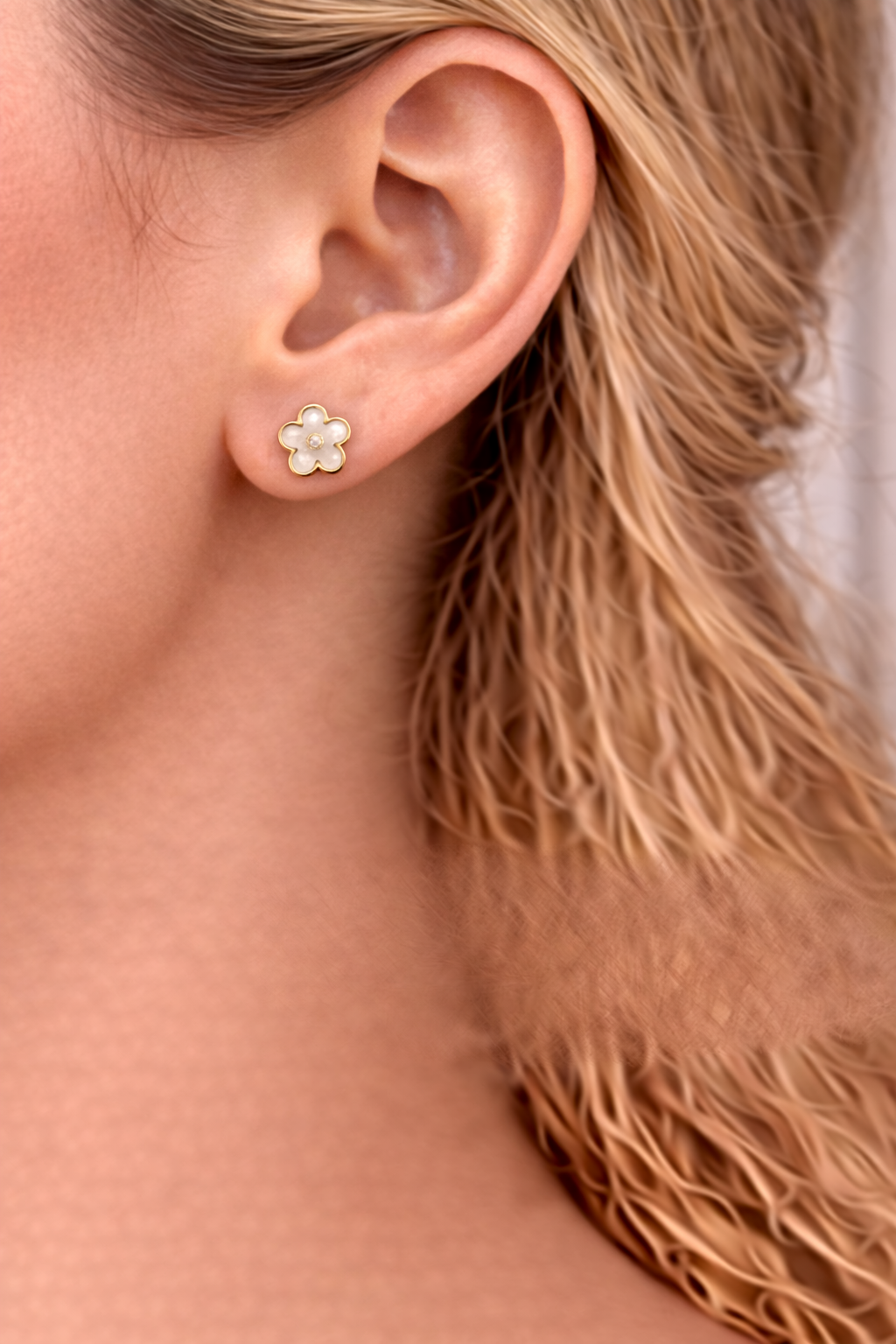 Flower studs jewellerylovers