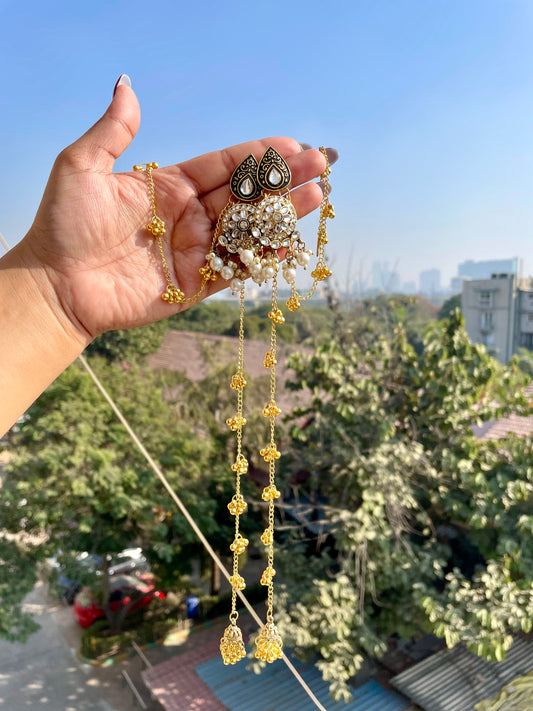 Jhumka with earrings extension jewellerylovers