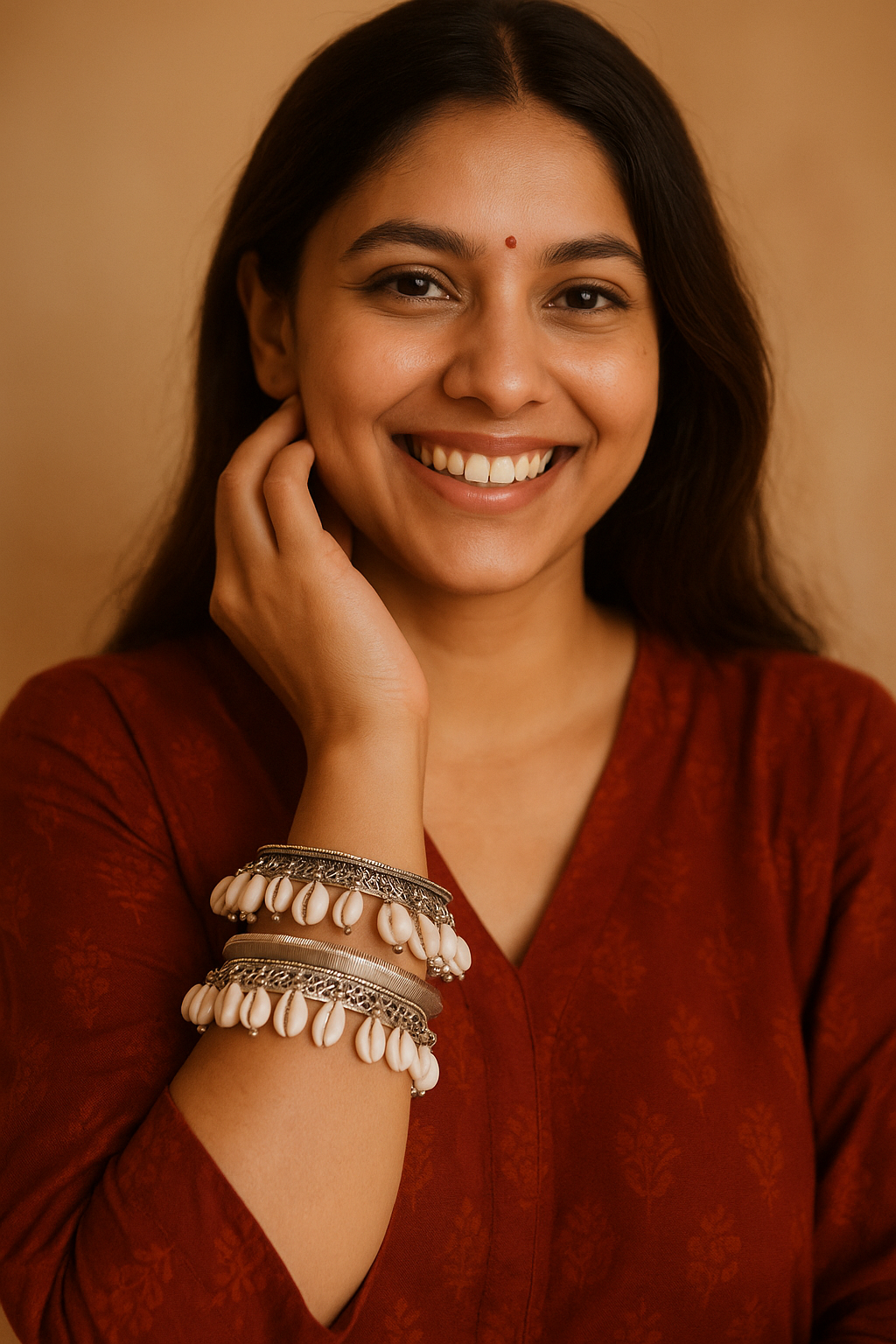Shop shells oxidized bangles at Jewellery Lovers. Anti-tarnish, trendy & perfect for daily or festive wear. Free shipping available. jewellerylovers