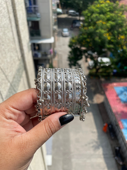 Oxidised cuff bangle jewellerylovers