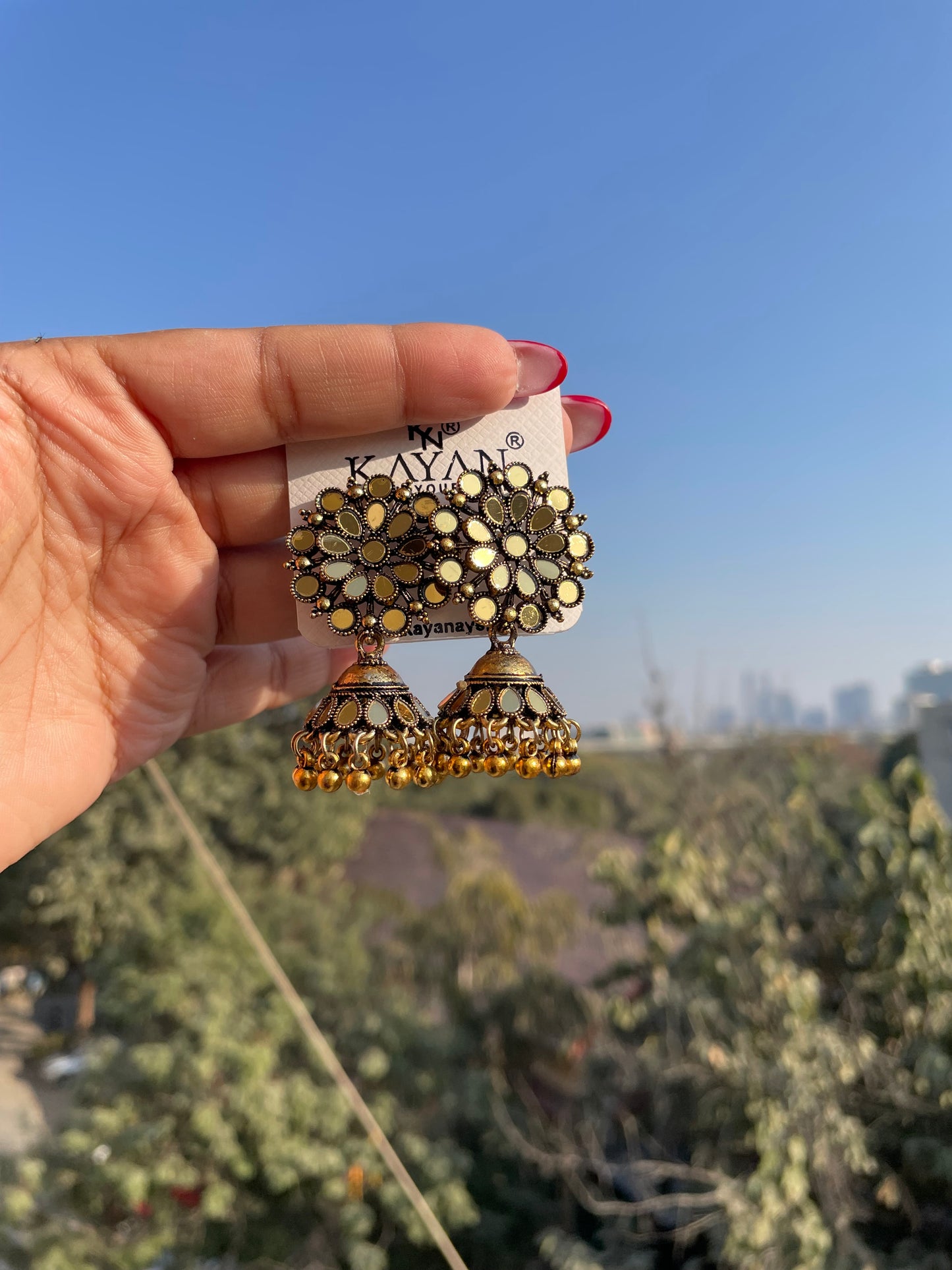 Gold jhumka jewellerylovers