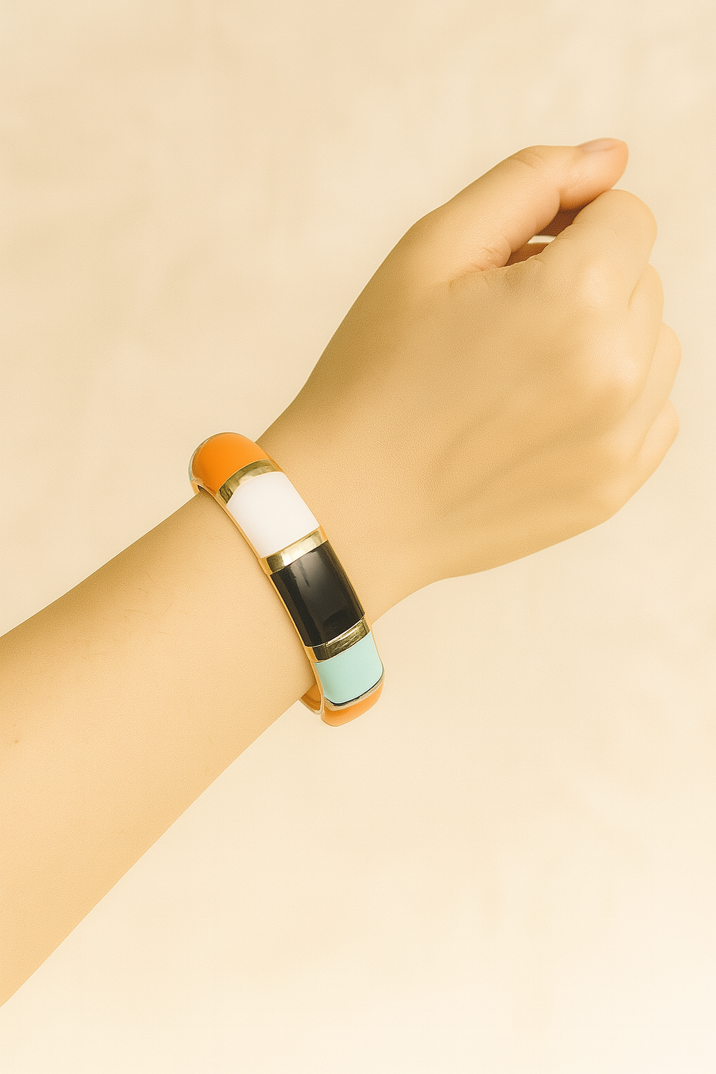 Multicolour square enamelled bangle jewellerylovers