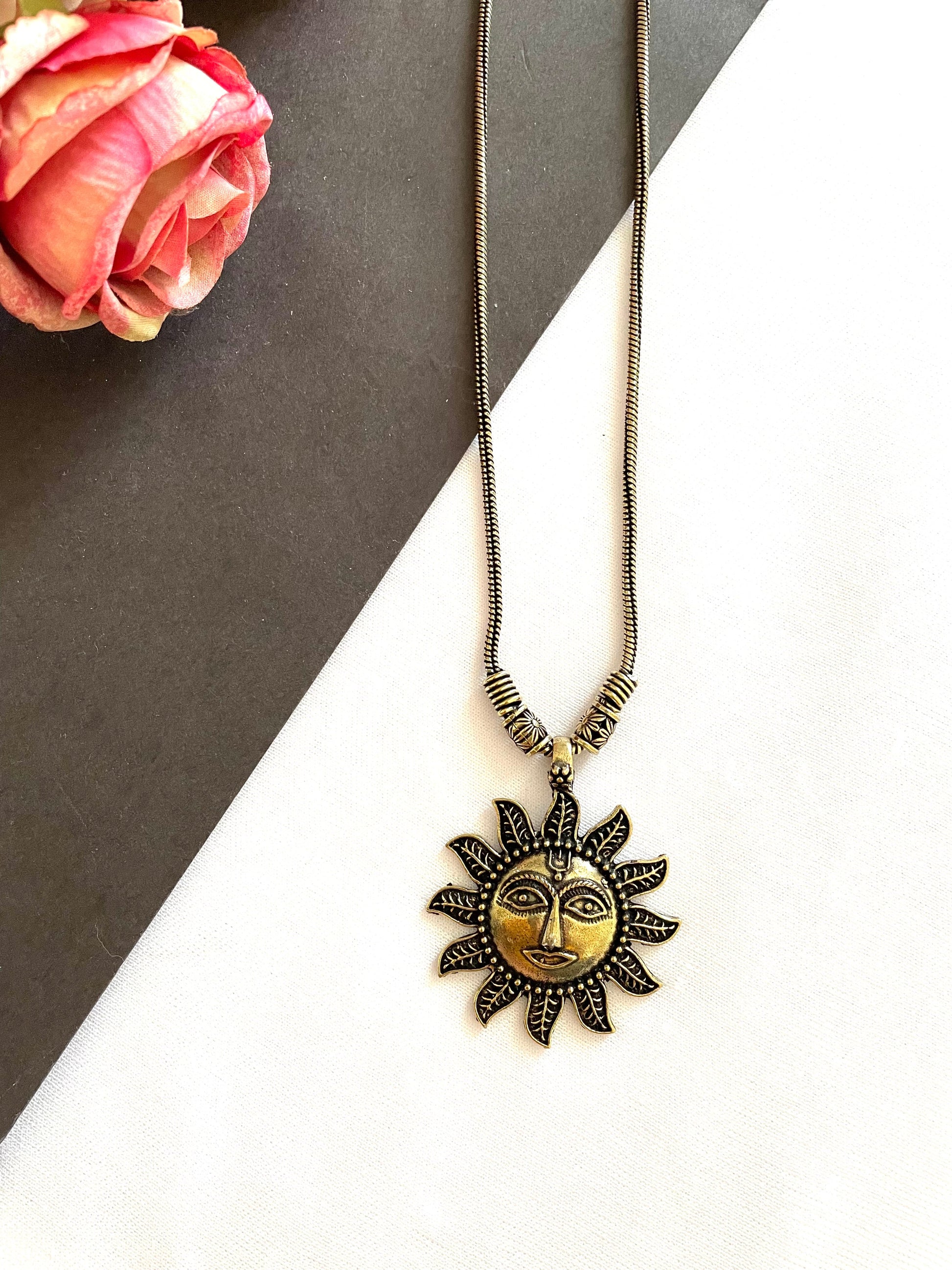 Shop surya necklace at Jewellery Lovers. Anti-tarnish, trendy & perfect for daily or festive wear. Free shipping available. jewellerylovers