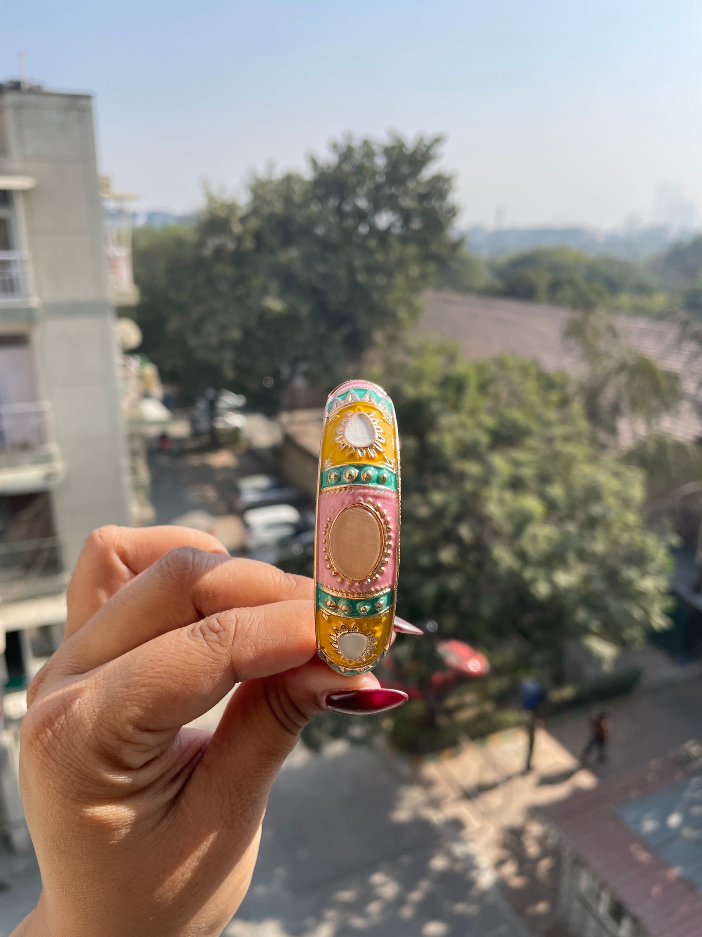 Enamelled openable bangles jewellerylovers