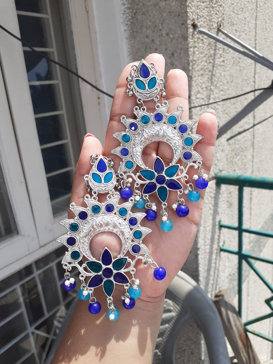 Blue earrings