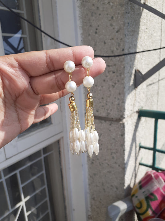Pearl earrings