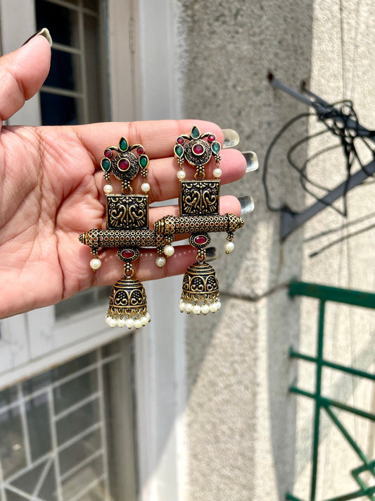Golden jhumka jewellerylovers