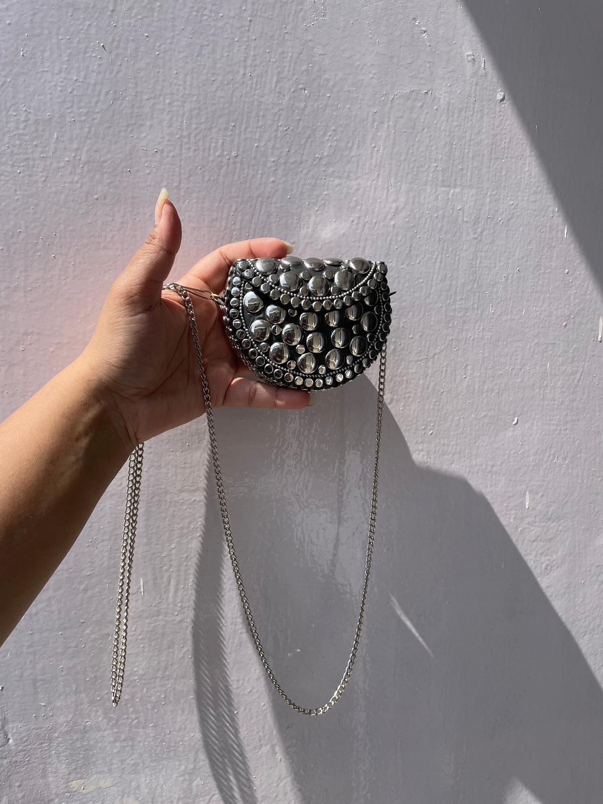 Mini Brass Sling Bag jewellerylovers