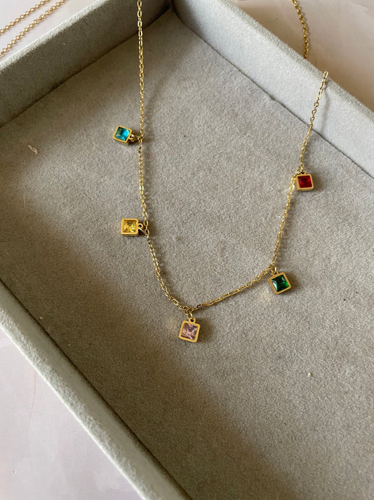 Vancleef multicolour choker necklace