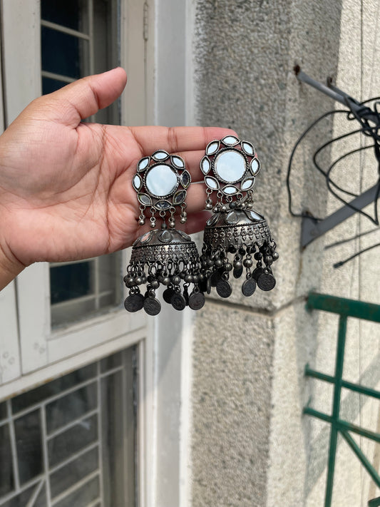 Black Mirror jhumka jewellerylovers