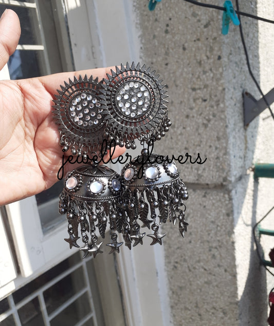 Beaded chakra earrings