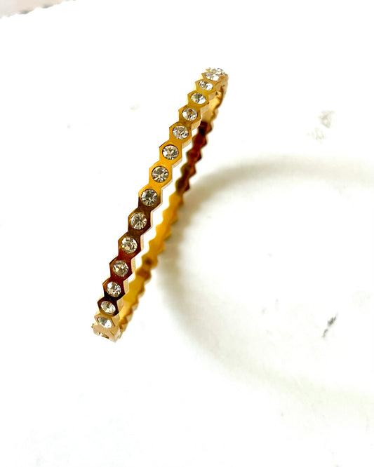 Diamond studded bangle