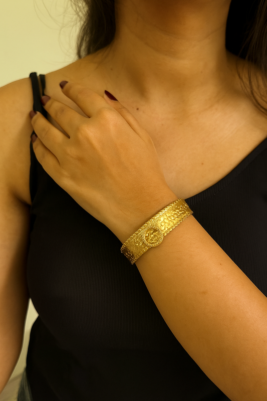 Broad anti tarnished bangle jewellerylovers
