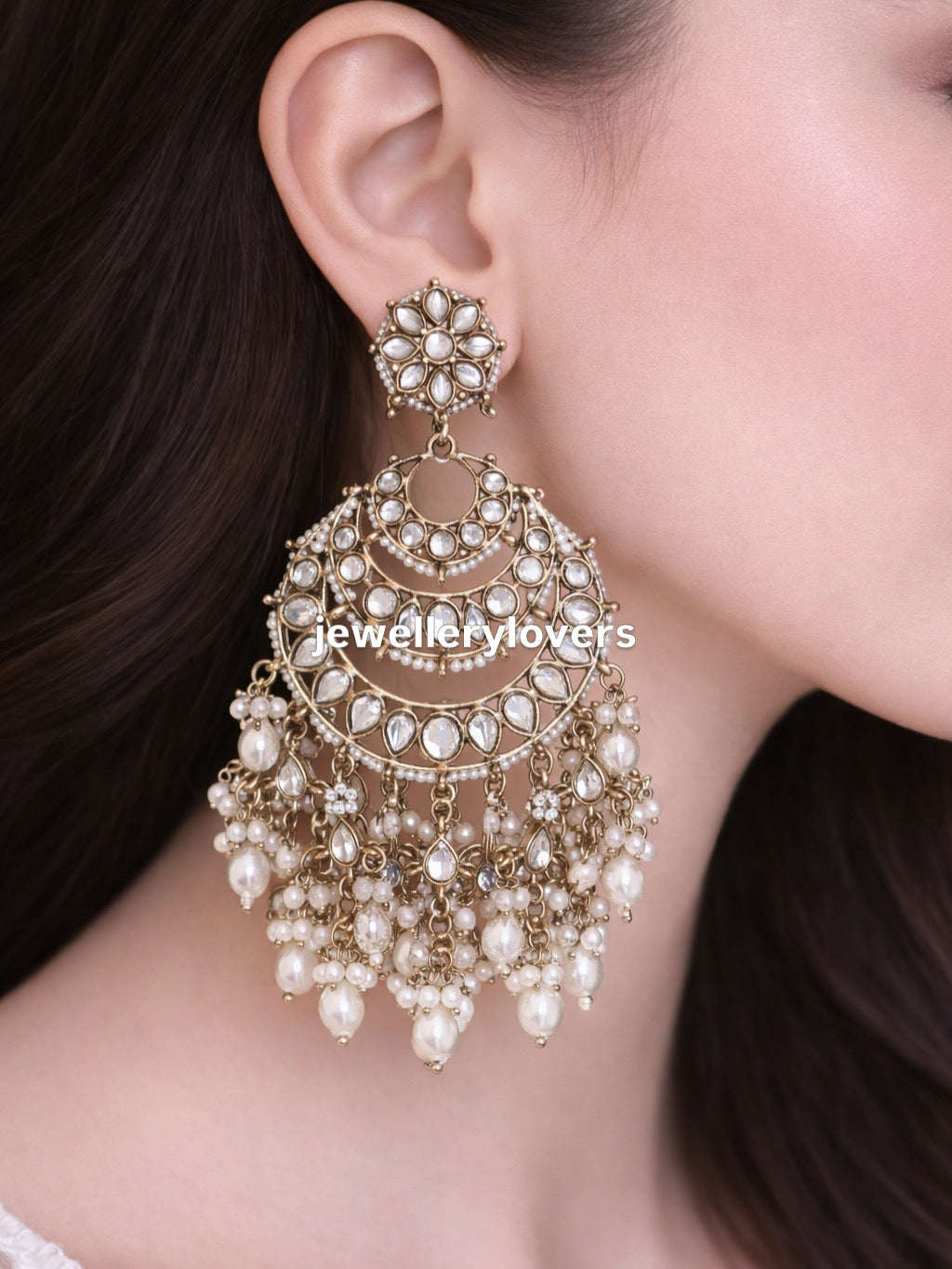Kundan earrings jewellerylovers