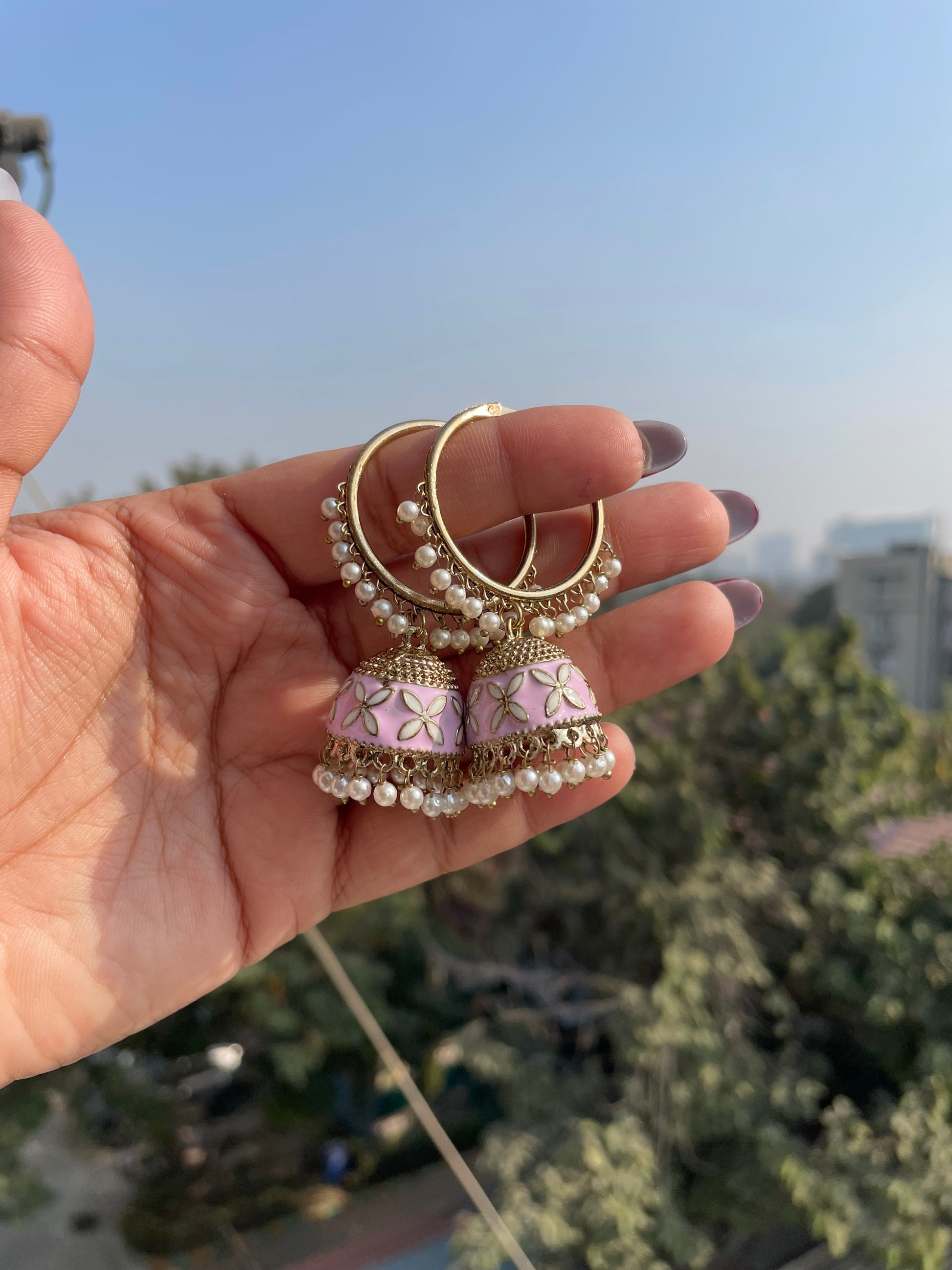 Handpainted jhumkiyaan jewellerylovers