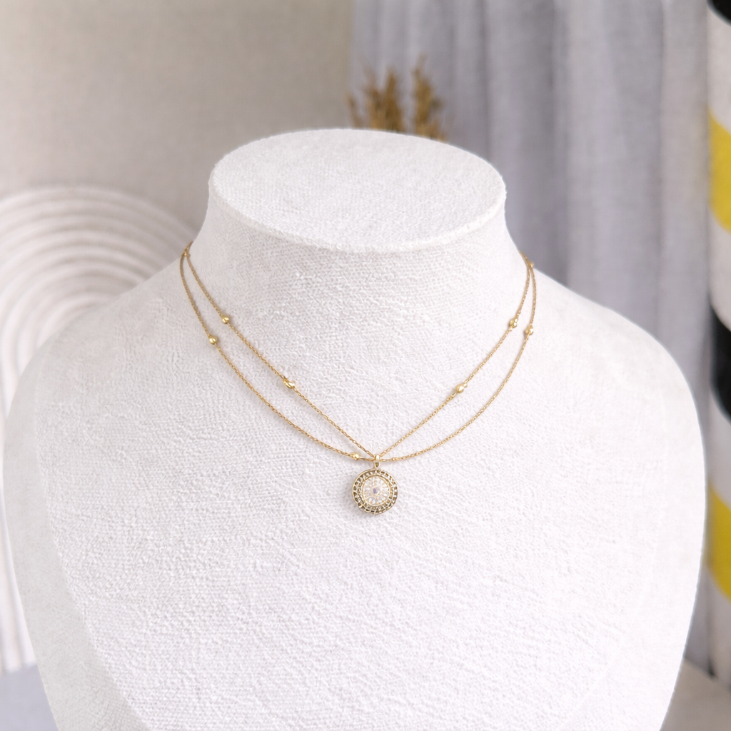 Double layer anti tarnished necklace jewellerylovers