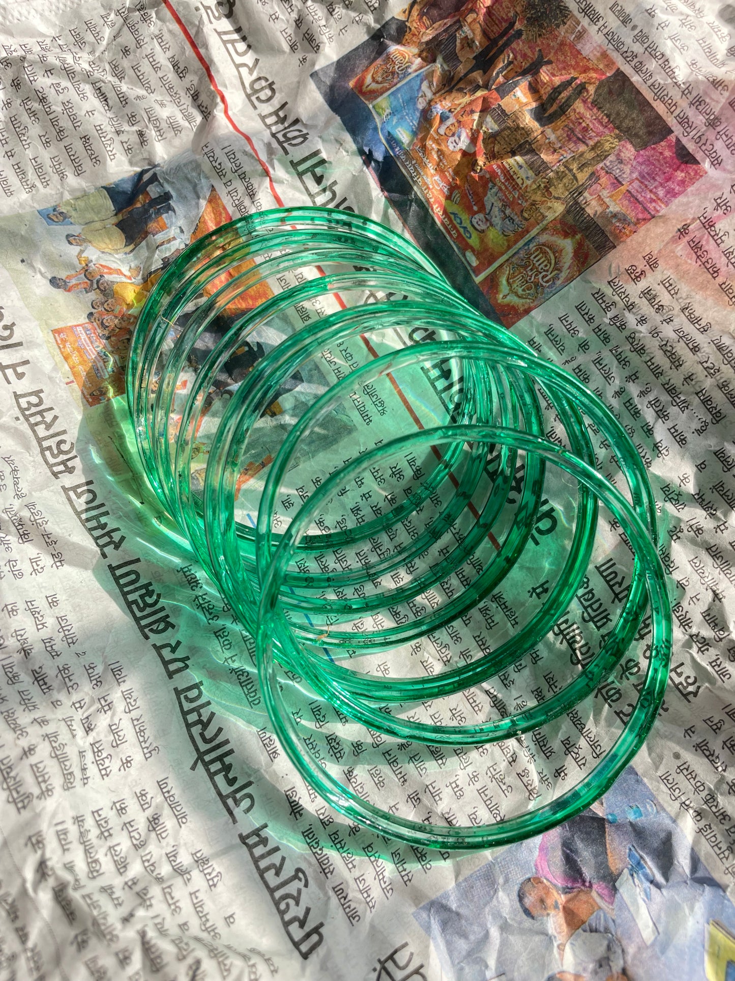Jelly glass bangles set of 8 bangles jewellerylovers
