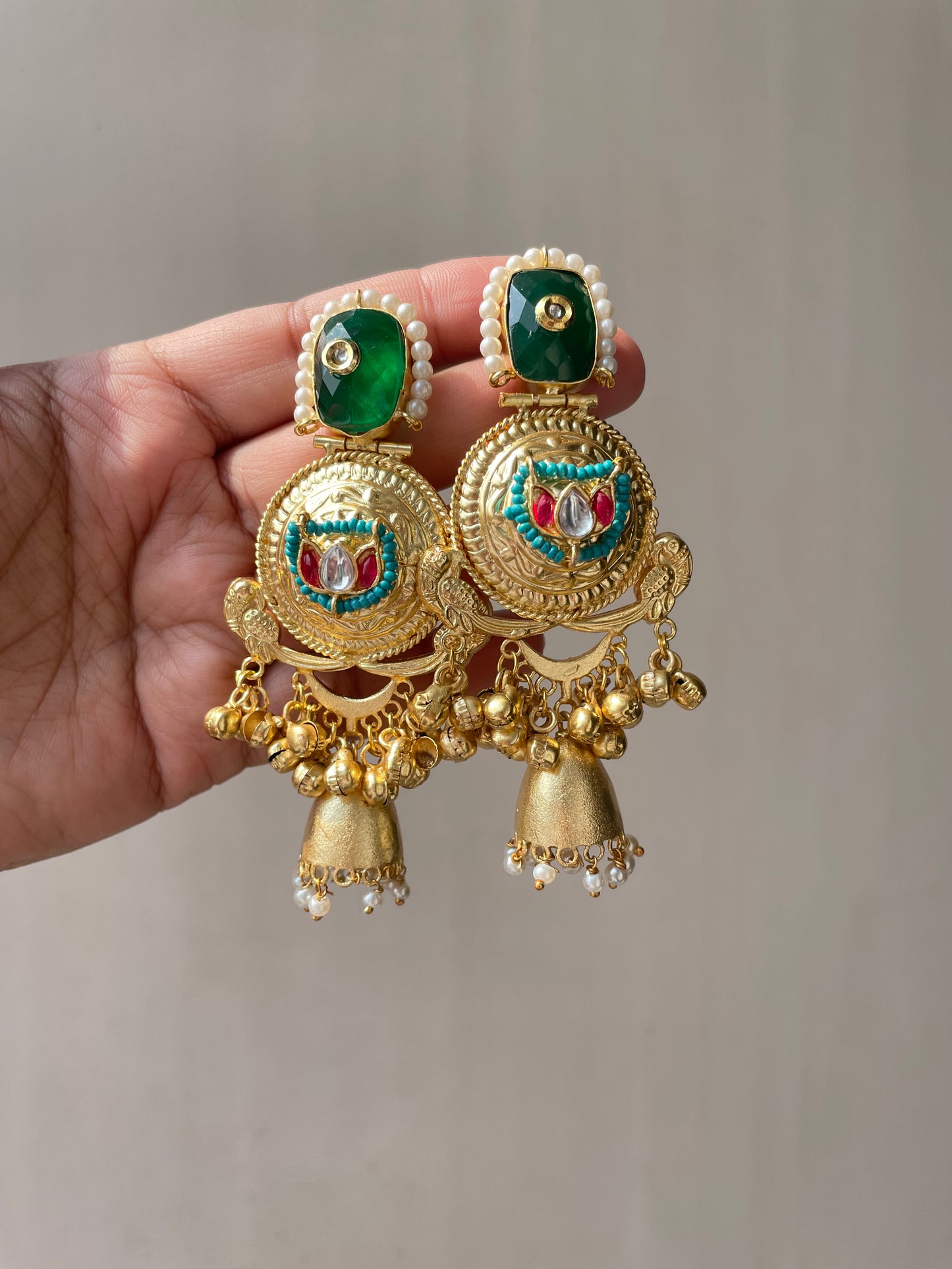 Kashmiri ghungroo jhumka jewellerylovers