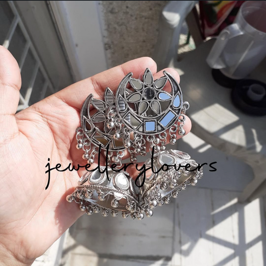 Silver jhumka