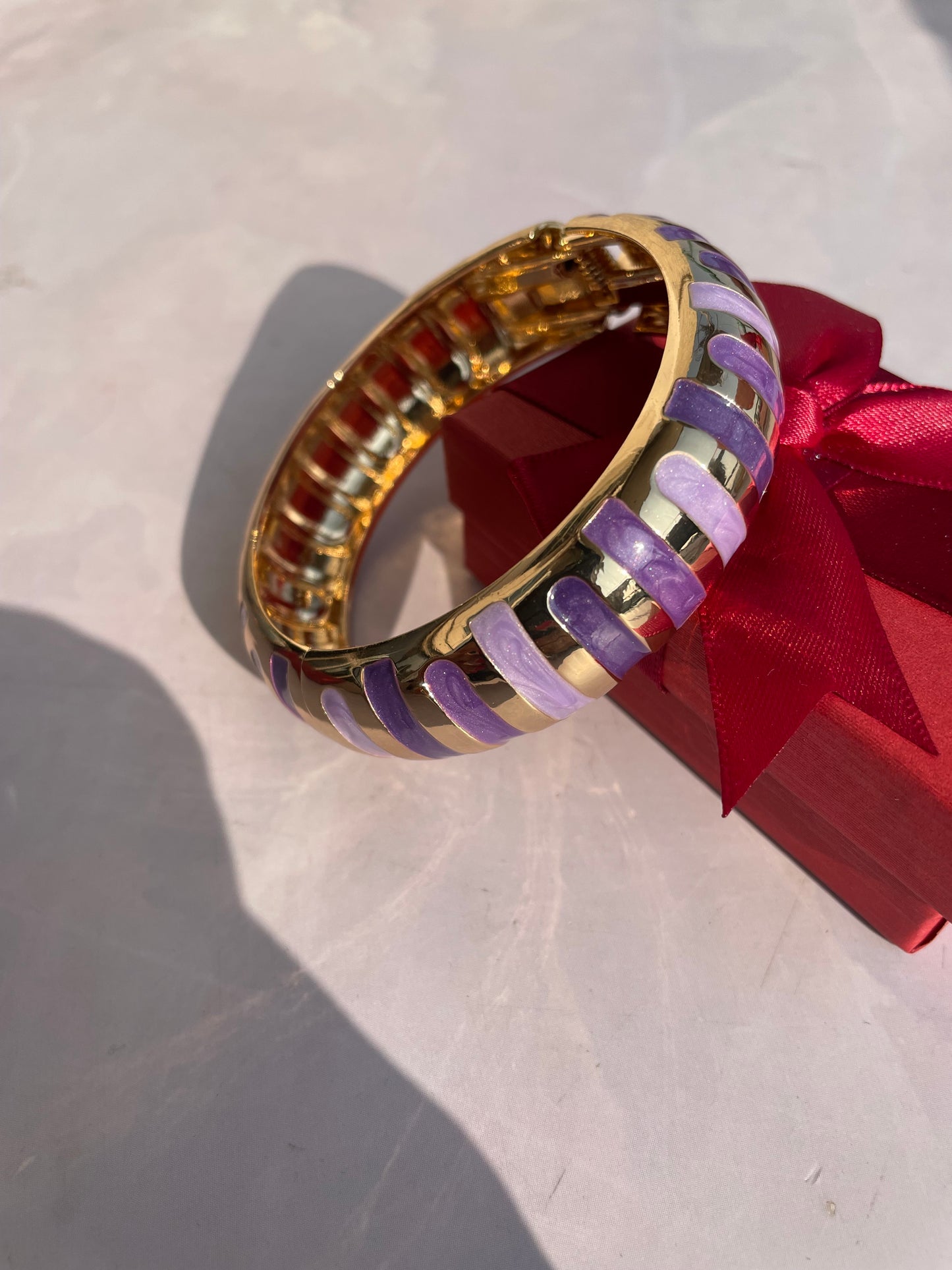 Striped Enamel Bangles