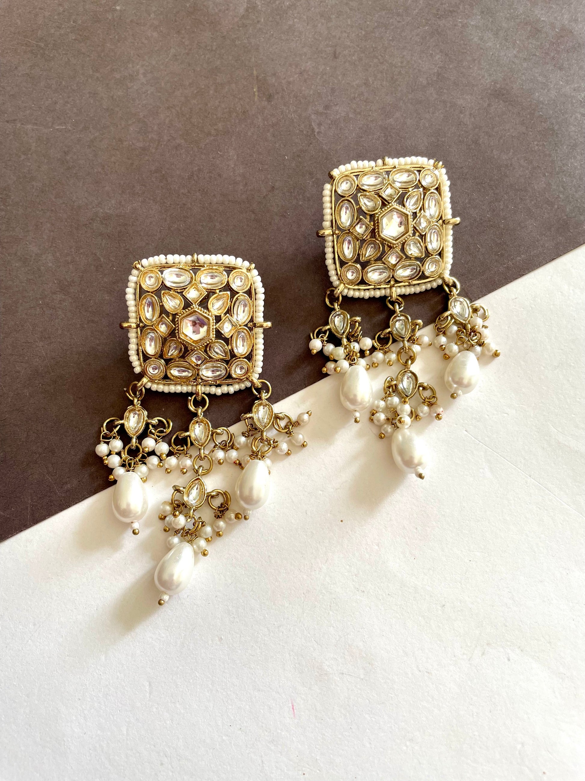 Shop ishara earrings at Jewellery Lovers. Anti-tarnish, trendy & perfect for daily or festive wear. Free shipping available. jewellerylovers