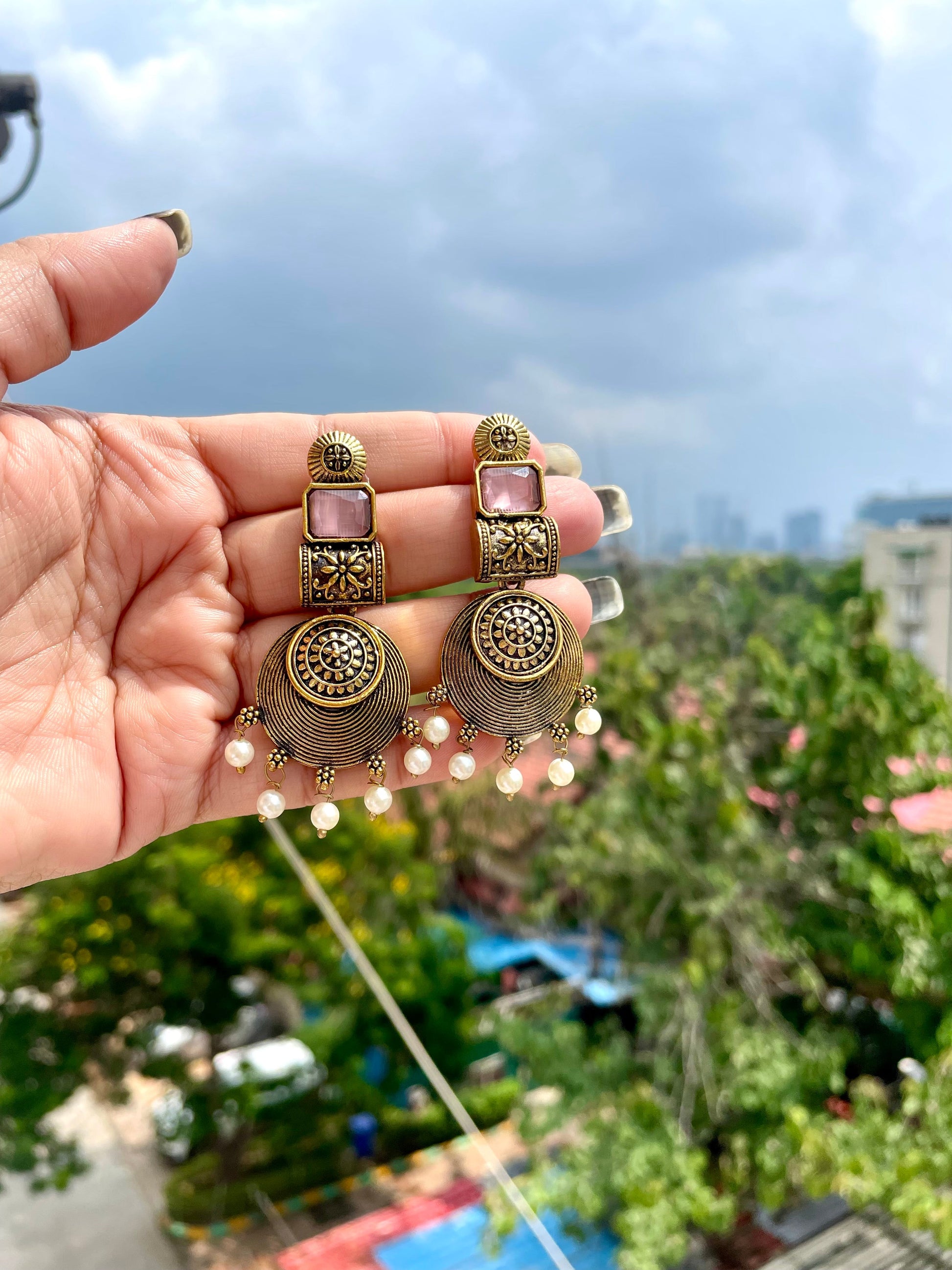 Beaded jhumka jewellerylovers