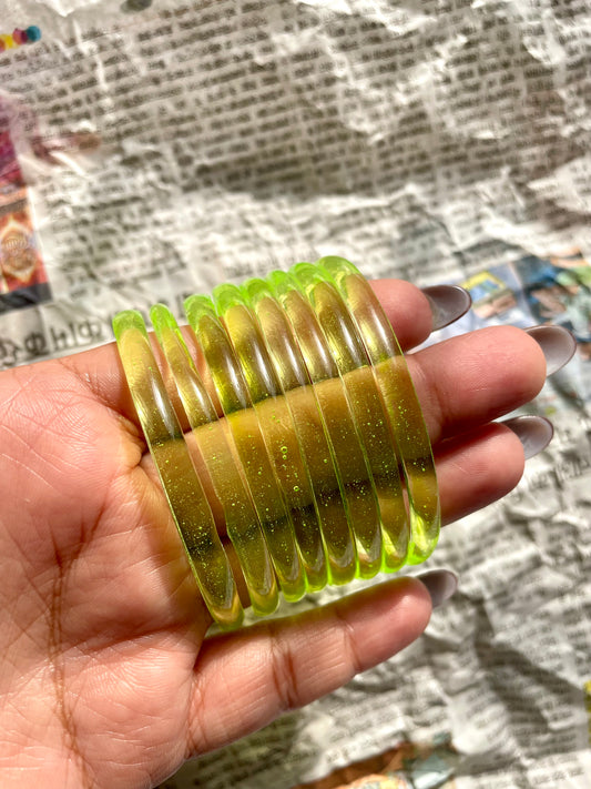Jelly glass bangles set of 8 bangles jewellerylovers