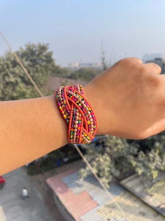 Oxidised adjustable cuff