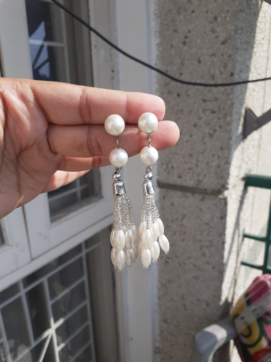 Pearl earrings