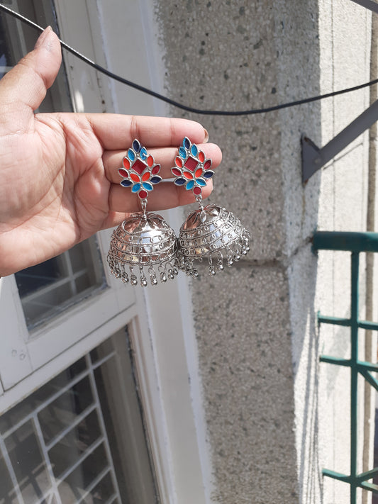 Multicolour beaded earrings