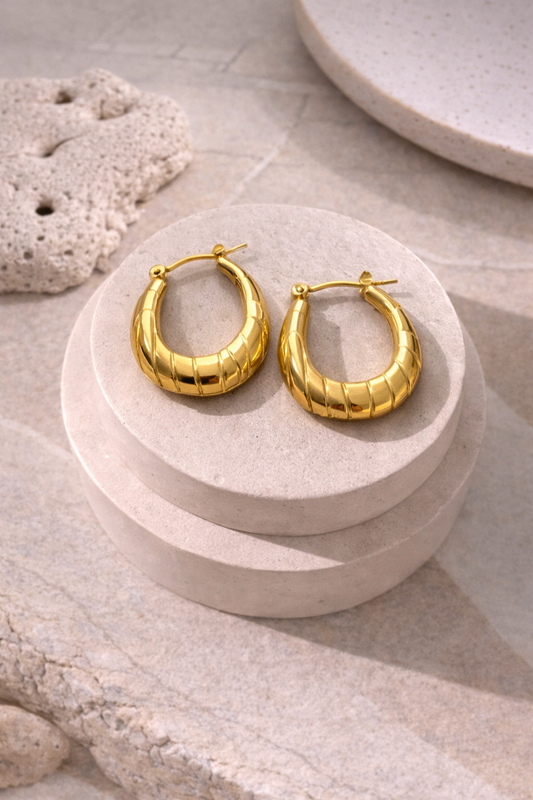 Golden hoops jewellerylovers