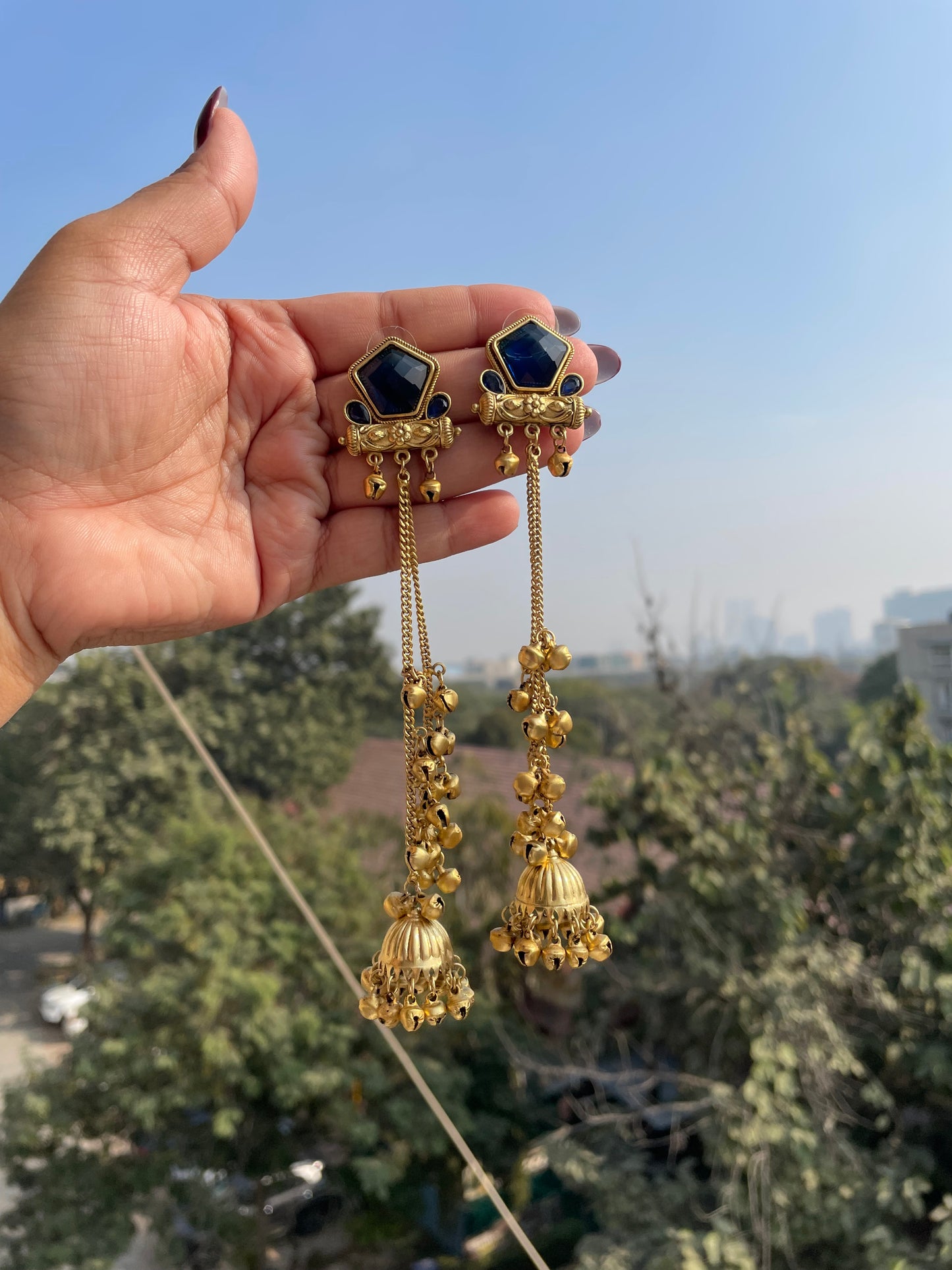 Ghungroo kashmiri jhumkas jewellerylovers