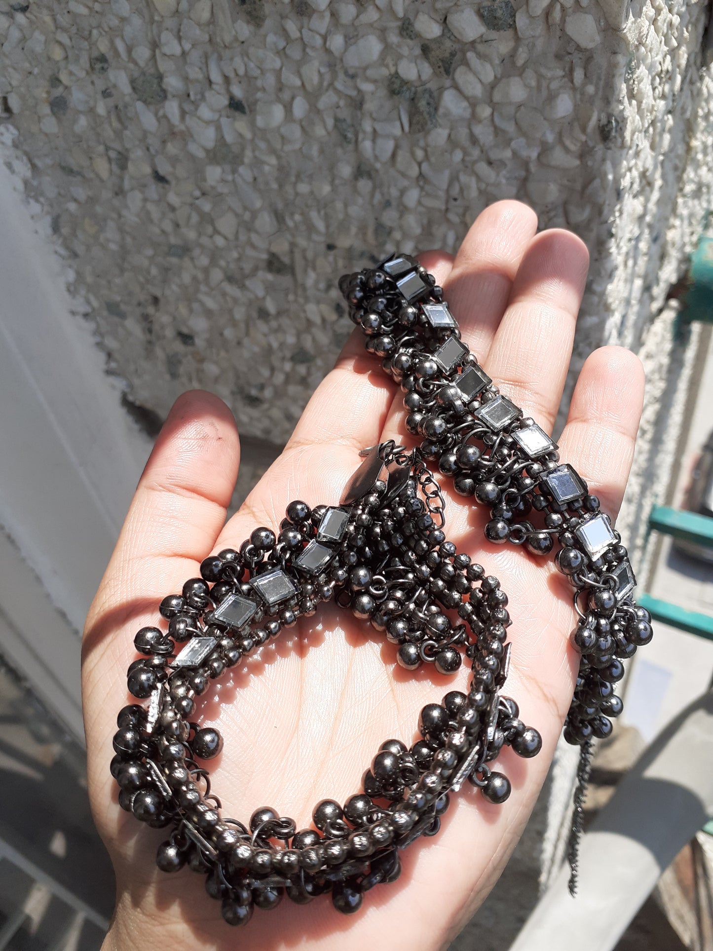 Oxidised anklets