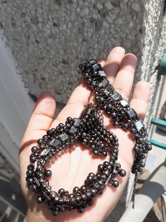 Oxidised anklets
