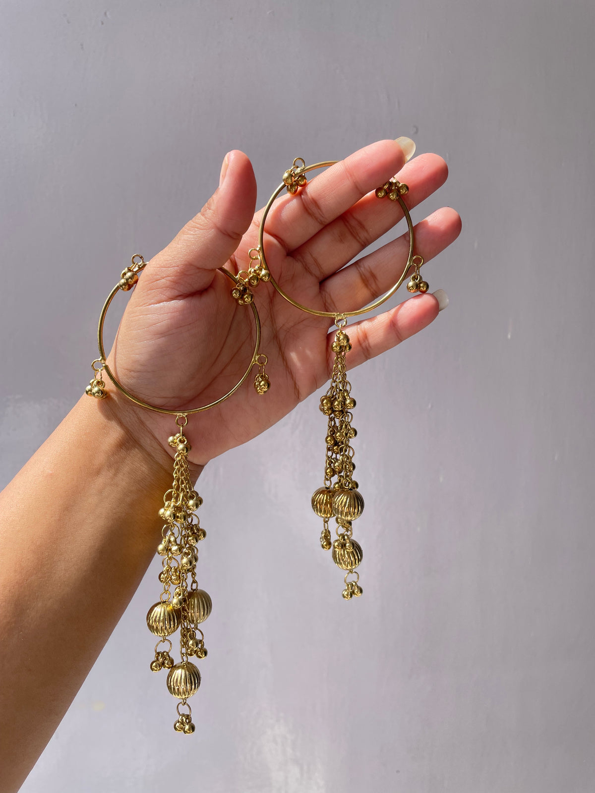Oxidised jhumka latkan Bangles (size 2.4) jewellerylovers