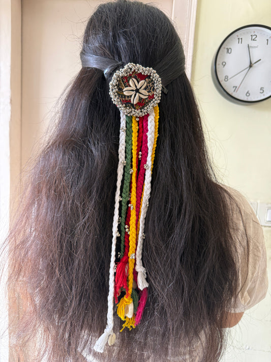 Colourful navratri braid jewellerylovers