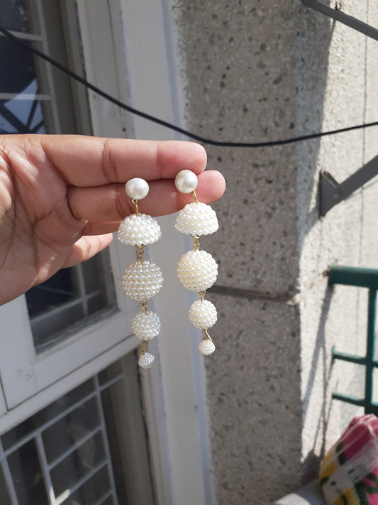 Pearl earrings