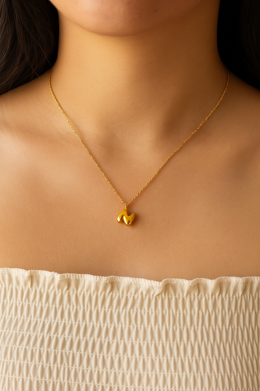 Shop initial necklace n letter at Jewellery Lovers. Anti-tarnish, trendy & perfect for daily or festive wear. Free shipping available. jewellerylovers