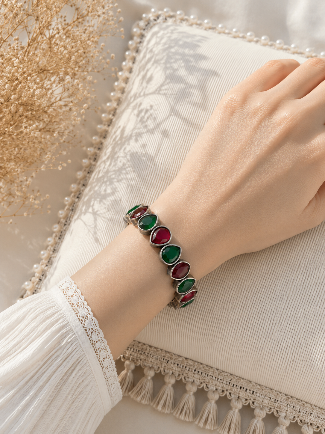 High quality german silver openable bracelets (pair) jewellerylovers