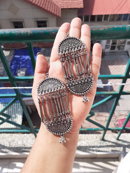 Oxidised earrings