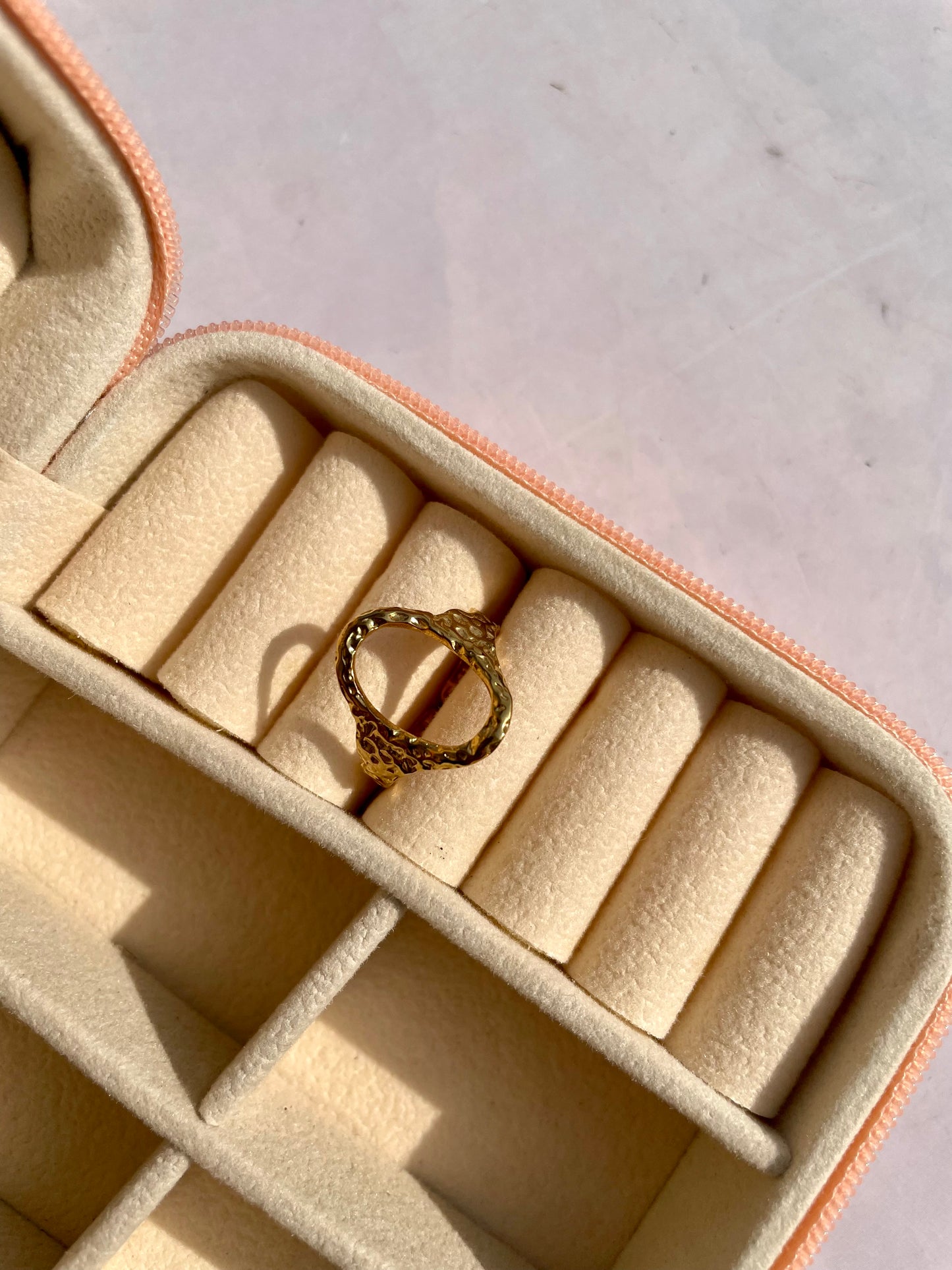 Premium anti tarnished adjustable ring