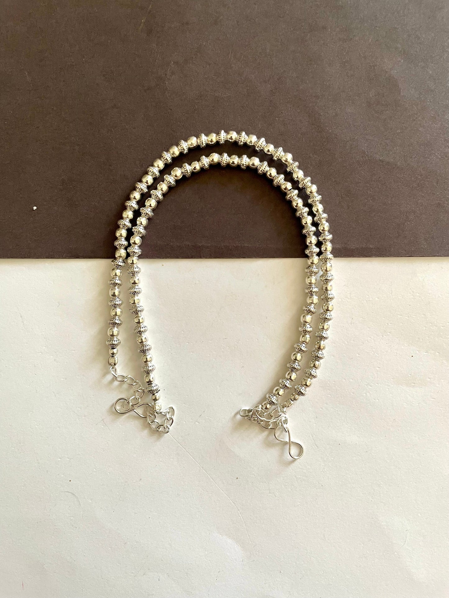 Shop beaded silver anklets at Jewellery Lovers. Anti-tarnish, trendy & perfect for daily or festive wear. Free shipping available. jewellerylovers