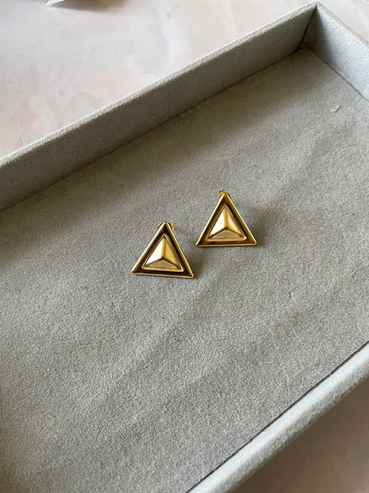 Gold earrings