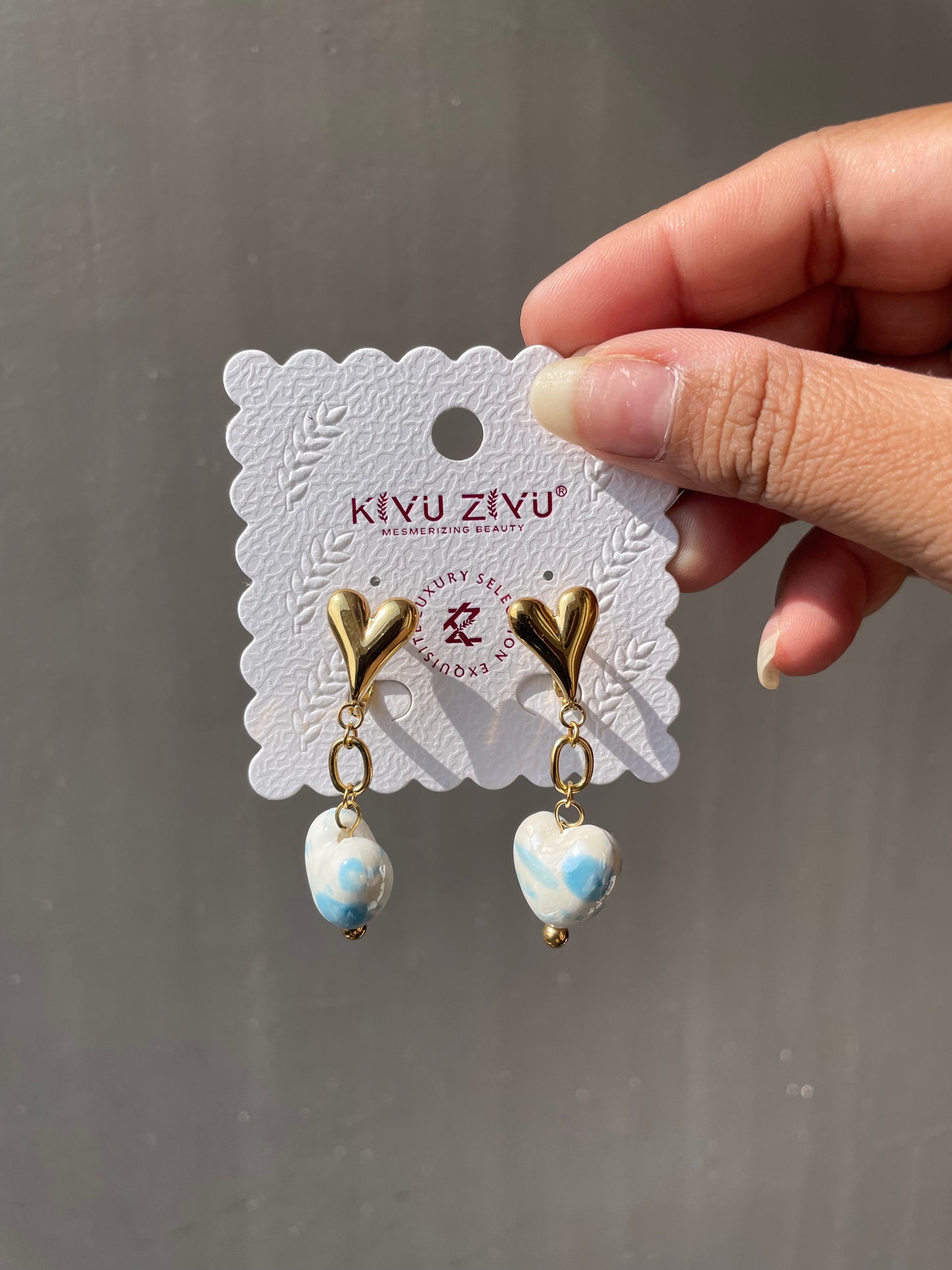 Premium heart earrings jewellerylovers