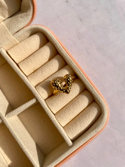Premium anti tarnished adjustable ring