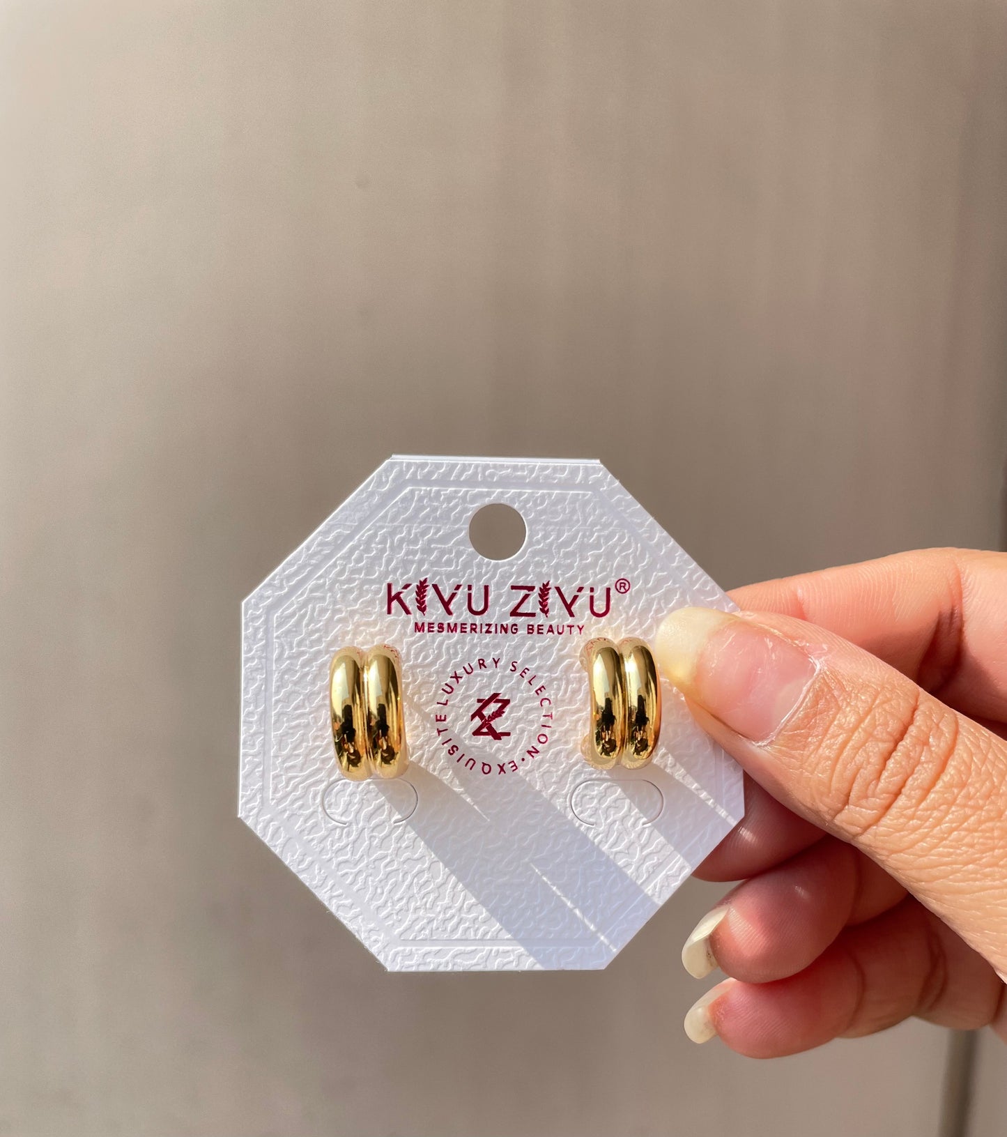 Dual mini hoops Antitarnished jewellerylovers