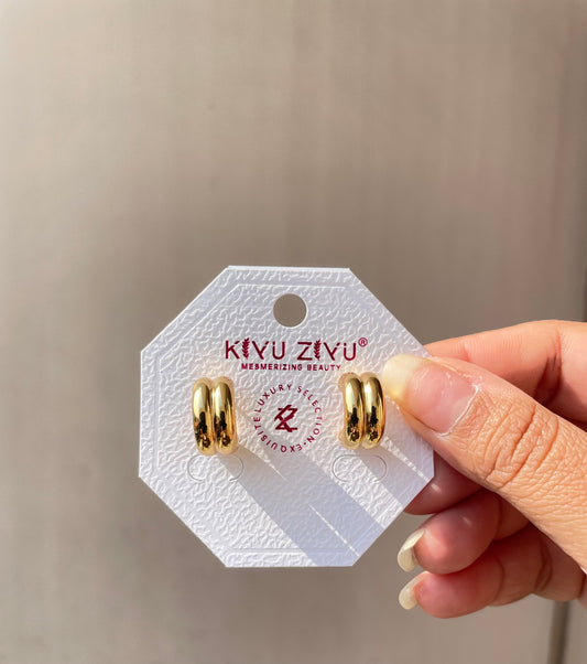 Dual mini hoops Antitarnished jewellerylovers